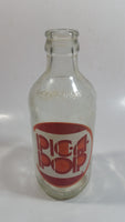 Vintage Pic-A-Pop 6 1/2" Tall 10 Fl oz 284mL Clear Glass Soda Pop Beverage Bottle