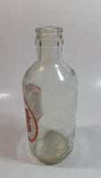 Vintage Pic-A-Pop 6 1/2" Tall 10 Fl oz 284mL Clear Glass Soda Pop Beverage Bottle