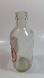 Vintage Pic-A-Pop 6 1/2" Tall 10 Fl oz 284mL Clear Glass Soda Pop Beverage Bottle