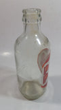 Vintage Pic-A-Pop 6 1/2" Tall 10 Fl oz 284mL Clear Glass Soda Pop Beverage Bottle