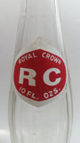 Vintage RC Royal Crown Cola 9 1/2" Tall 10 Fl oz Clear Glass Soda Pop Beverage Toronto, Canada