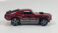 2007 Hot Wheels Mustang Mach I Dark Red Die Cast Toy Muscle Car Vehicle