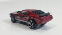 2007 Hot Wheels Mustang Mach I Dark Red Die Cast Toy Muscle Car Vehicle