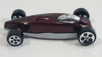 1999 Hot Wheels Street Raptor Maroon Dark Red Die Cast Toy Car - McDonald's Happy Meal 13/16