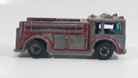 1982 Hot Wheels Fire Eater Red Fire Truck Die Cast Toy Car Vehicle - BW - Blue Lights - Hong Kong