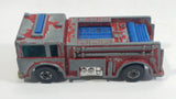 1982 Hot Wheels Fire Eater Red Fire Truck Die Cast Toy Car Vehicle - BW - Blue Lights - Hong Kong