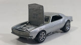 1996 Hot Wheels '67 Chevrolet Camaro Metalflake Silver Die Cast Toy Car Vehicle w/ Opening Hood 7SP