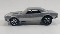 1996 Hot Wheels '67 Chevrolet Camaro Metalflake Silver Die Cast Toy Car Vehicle w/ Opening Hood 7SP