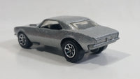 1996 Hot Wheels '67 Chevrolet Camaro Metalflake Silver Die Cast Toy Car Vehicle w/ Opening Hood 7SP