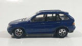 RealToy BMW X5 Dark Blue 1/61 Scale Die Cast Toy Car Vehicle