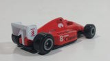 Unknown Brand Classic Power #8 Red Die Cast Toy Race Car Vehicle