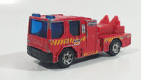 Rare Version 2002 Matchbox Dennis Sabre Ladder Truck Red Die Cast Toy Car Emergency Vehicle