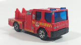 Rare Version 2002 Matchbox Dennis Sabre Ladder Truck Red Die Cast Toy Car Emergency Vehicle