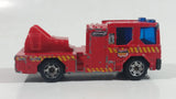 Rare Version 2002 Matchbox Dennis Sabre Ladder Truck Red Die Cast Toy Car Emergency Vehicle