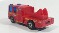 Rare Version 2002 Matchbox Dennis Sabre Ladder Truck Red Die Cast Toy Car Emergency Vehicle