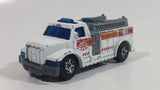 2002 Matchbox Highway Rescue Fire Truck White Die Cast Toy Car Firefighting Rescue Emergency Vehicle