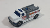 2002 Matchbox Highway Rescue Fire Truck White Die Cast Toy Car Firefighting Rescue Emergency Vehicle