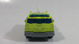 2005 Matchbox Fire 1 Boom Fire Truck Neon Yellow Die Cast Toy Car Firefighting Rescue Emergency Vehicle