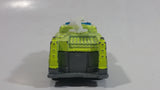 2005 Matchbox Fire 1 Boom Fire Truck Neon Yellow Die Cast Toy Car Firefighting Rescue Emergency Vehicle