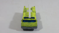 2005 Matchbox Fire 1 Boom Fire Truck Neon Yellow Die Cast Toy Car Firefighting Rescue Emergency Vehicle