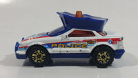 2004 Matchbox Highway Patrol Police Hat White and Blue Die Cast Toy Car Firefighting Rescue Emergency Vehicle