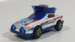 2004 Matchbox Highway Patrol Police Hat White and Blue Die Cast Toy Car Firefighting Rescue Emergency Vehicle