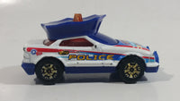 2004 Matchbox Highway Patrol Police Hat White and Blue Die Cast Toy Car Firefighting Rescue Emergency Vehicle