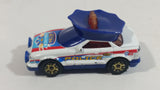 2004 Matchbox Highway Patrol Police Hat White and Blue Die Cast Toy Car Firefighting Rescue Emergency Vehicle