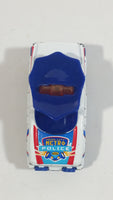 2004 Matchbox Highway Patrol Police Hat White and Blue Die Cast Toy Car Firefighting Rescue Emergency Vehicle