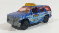 2004 Matchbox Hero City Metro Police '97 Chevy Tahoe Blue Die Cast Toy SUV Car Vehicle