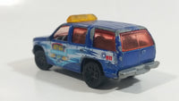 2004 Matchbox Hero City Metro Police '97 Chevy Tahoe Blue Die Cast Toy SUV Car Vehicle