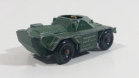 Vintage 1959 MOKO Lesney No. 61 Ferret Scout Car Army Green Die Cast Toy Car Military Tank Vehicle - Made in England