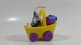 Very Hard To Find 2003 Hershey's Kisses Easter Bunny in Yellow Basket of Eggs Pull Back Friction Motorized Plastic Toy Car Vehicle