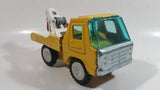 Vintage Bandai Line B.O.S. Tow Truck Yellow Pressed Steel Toy Car Vehicle Made in Korea