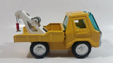 Vintage Bandai Line B.O.S. Tow Truck Yellow Pressed Steel Toy Car Vehicle Made in Korea