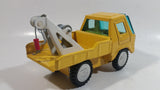 Vintage Bandai Line B.O.S. Tow Truck Yellow Pressed Steel Toy Car Vehicle Made in Korea