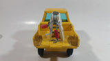 Vintage Bandai Line B.O.S. Tow Truck Yellow Pressed Steel Toy Car Vehicle Made in Korea