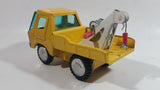 Vintage Bandai Line B.O.S. Tow Truck Yellow Pressed Steel Toy Car Vehicle Made in Korea