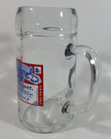 Vintage Budweiser Lager Beer 8" Tall Heavy Thick Glass Mug