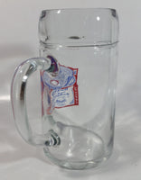 Vintage Budweiser Lager Beer 8" Tall Heavy Thick Glass Mug