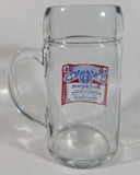 Vintage Budweiser Lager Beer 8" Tall Heavy Thick Glass Mug