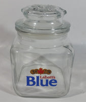 Rare Vintage Labatt's Blue Beer Glass Jar Canister