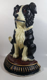 Vintage Upper Deck 13 1/2" Tall Hand Painted Cast Iron Border Collie Sheep Dog Door Stop