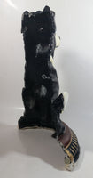 Vintage Upper Deck 13 1/2" Tall Hand Painted Cast Iron Border Collie Sheep Dog Door Stop