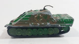 Vintage TinToys W.T. 313 JA GD Panther Camouflage Green and Brown  Die Cast Toy Car Military Army Vehicle Made in Hong Kong