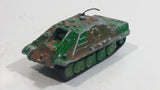 Vintage TinToys W.T. 313 JA GD Panther Camouflage Green and Brown  Die Cast Toy Car Military Army Vehicle Made in Hong Kong