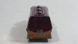 Vintage PlayArt Semi Tanker Truck Orange Yellow Dark Red Die Cast Toy Car Vehicle Made in Hong Kong