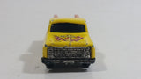 Vintage JRI Chevrolet Stepside Pickup Truck Yellow with Brown Rails Die Cast Toy Car Vehicle Made in Hong Kong