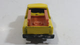 Vintage JRI Chevrolet Stepside Pickup Truck Yellow with Brown Rails Die Cast Toy Car Vehicle Made in Hong Kong