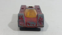 Vintage 1972 Lesney Matchbox Superfast No. 7 Hairy Hustler Crimson Pink Die Cast Toy Car Vehicle